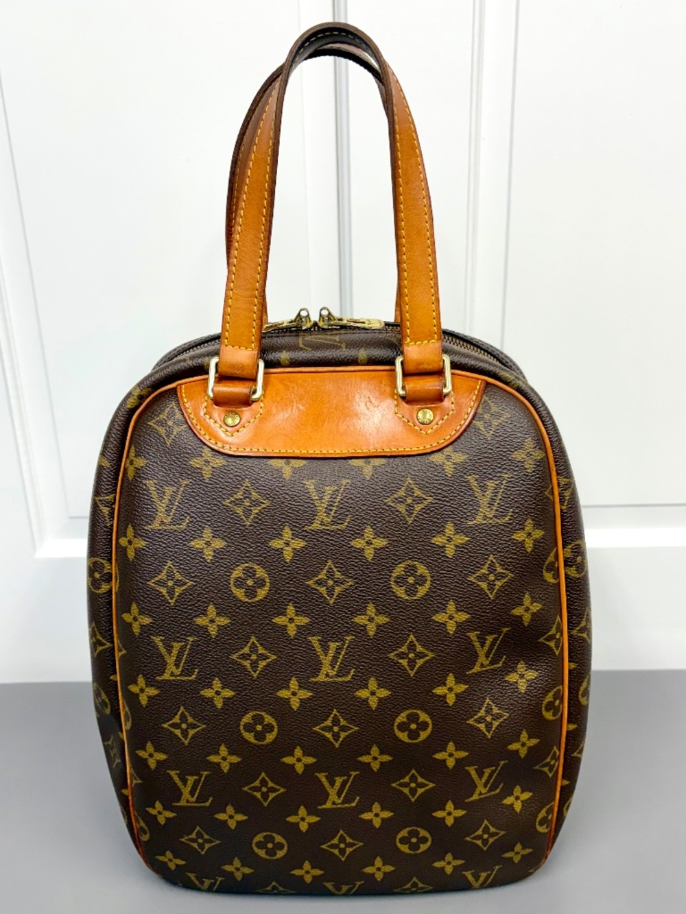 Louis Vuitton Excursion Bag Monogram Canvas & Vachetta Leather